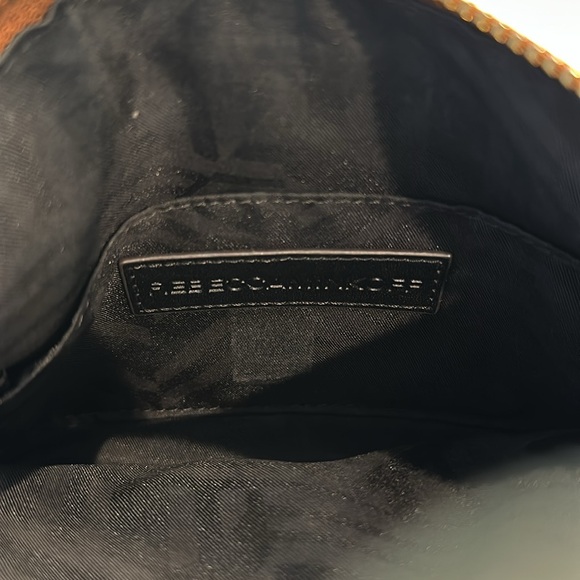 REBECCA MINKOFF BROWN GOLD MAC LEATHER BAG CROSSBODY PURSE CHAIN STRAP - Picture 6 of 6